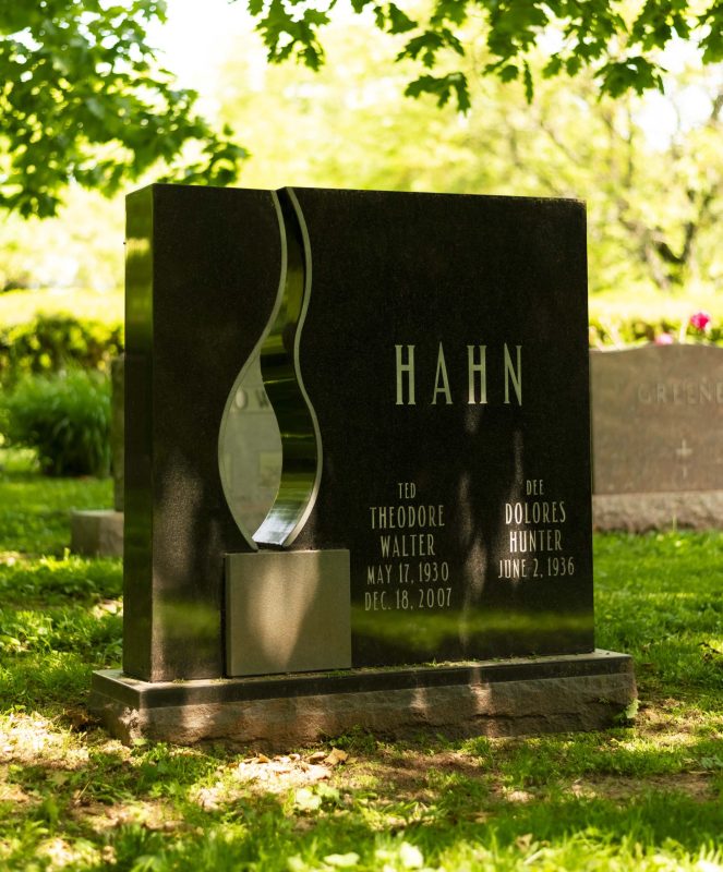 Hahn Companion Memorial with Unique Flame Cut Out Design
