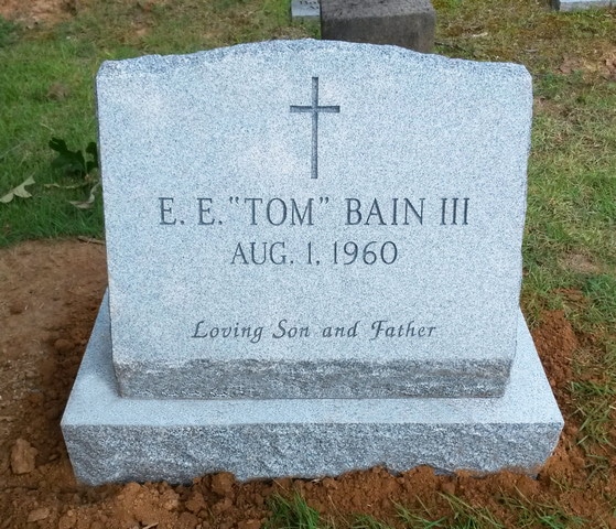 Bain Cross on Gray Granite